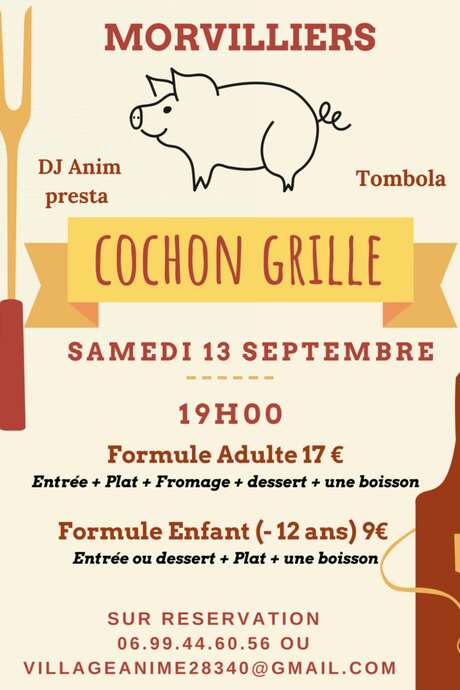 Cochon grillé