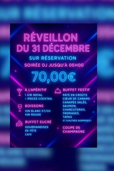 Soirée réveillon avec DJ