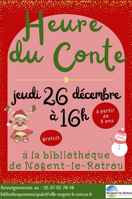 ANNULÉ --Heure du conte I Noël 2024