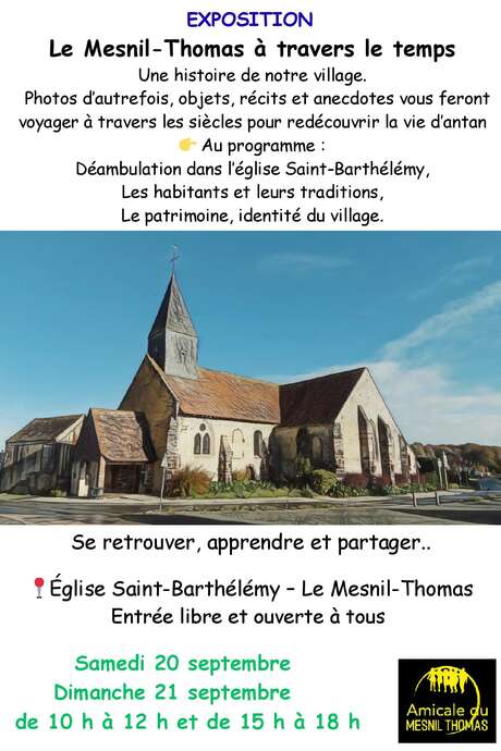 Journées Européennes du Patrimoine - Le Mesnil-Thomas à travers le temps