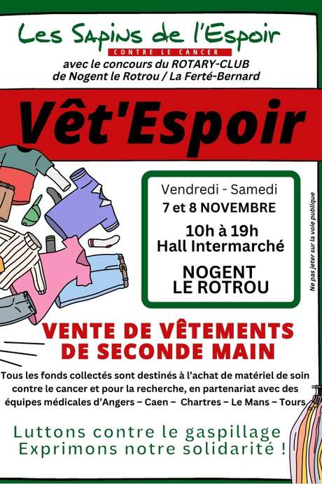 Sapins de l’Espoir I Vente solidaire de vêtements de seconde main