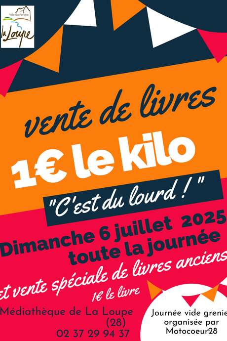 Vente de livres - 1€ le kilo