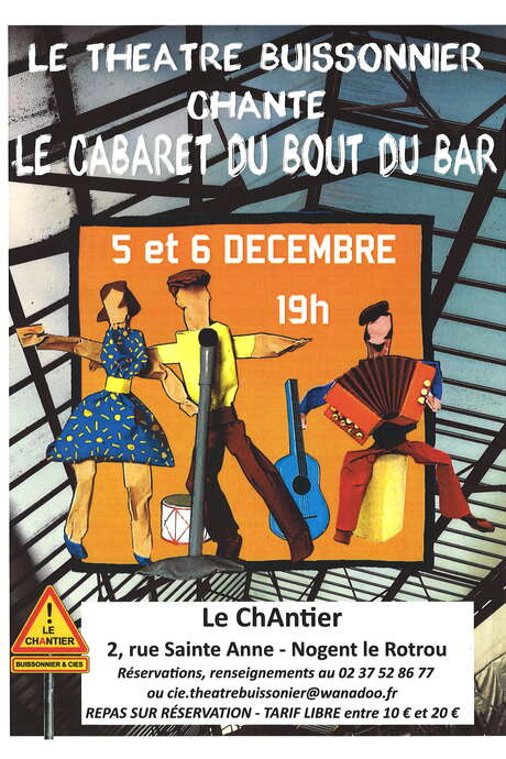 Cabaret des chansons du bout du Bar au Théâtre Buissonnier