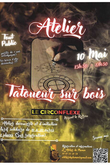 Tatoueur sur bois