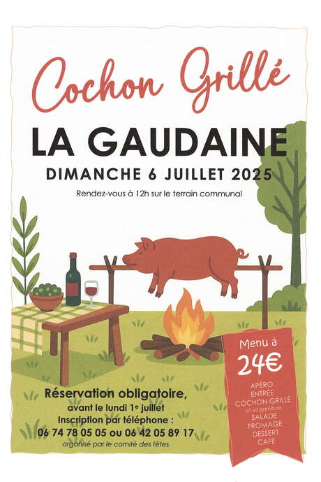Cochon grillé à la Gaudaine