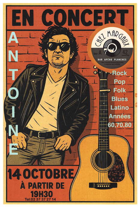 Antoine en concert - Pop rock 60'70'