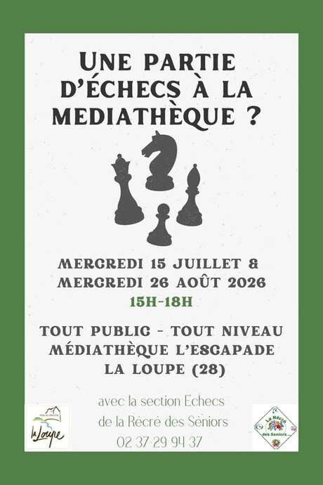 Partie d'échecs à la médiathèque !