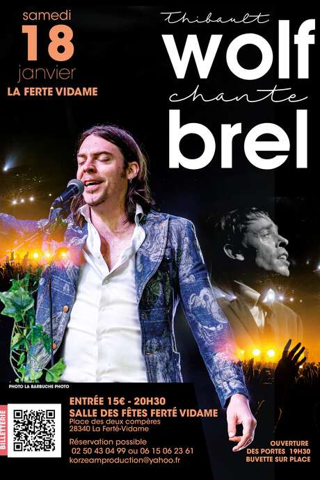 Concert Thibault Wolf chante Brel