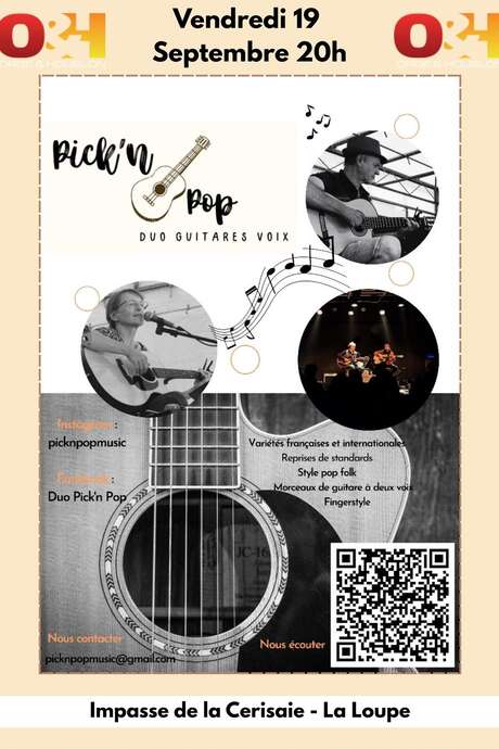Concert - PICK'N POP - La Loupe