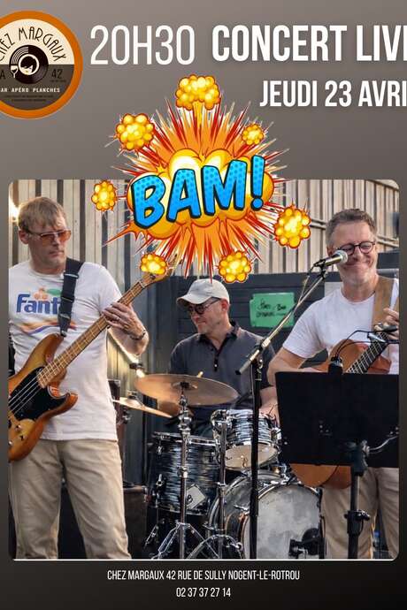 Soirée concert chez Margaux avec BAM