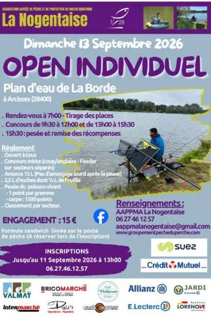 Concours de pêche - Open Individuel