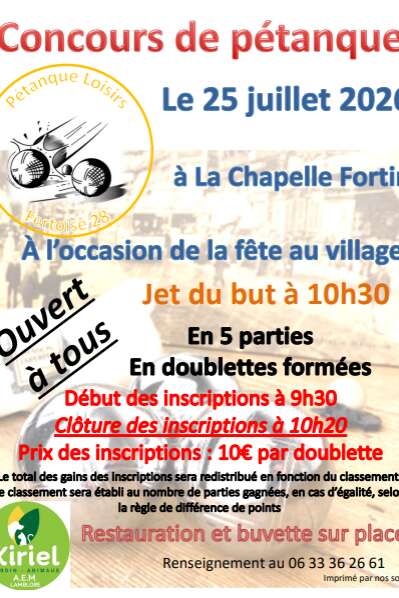 Concours de Pétanque
