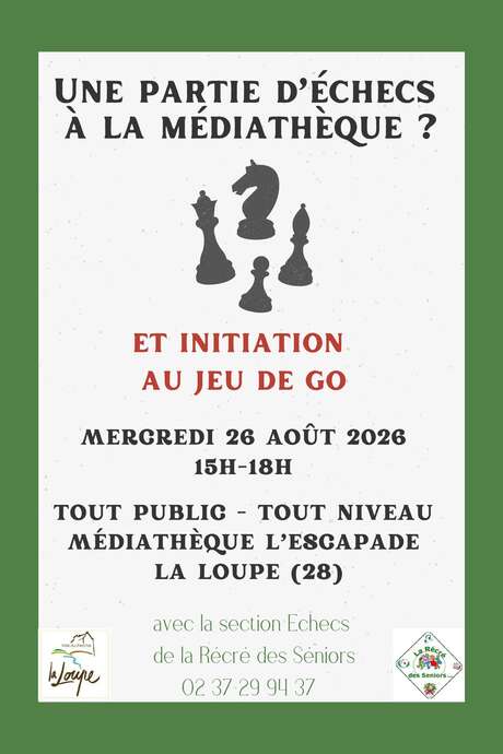 Échecs et jeu de go à la médiathèque