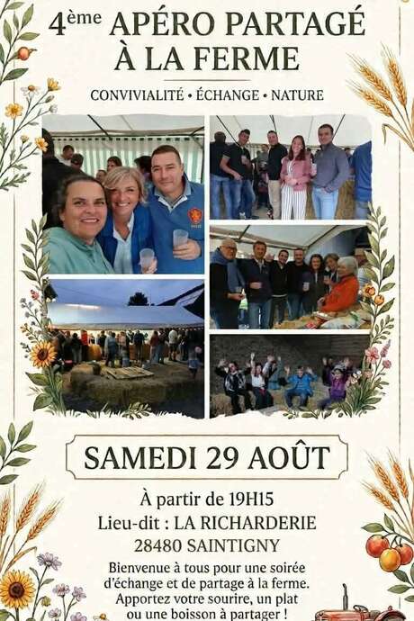 Apéro partagé à la ferme