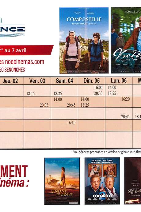 programme du 01 au 7 Avril