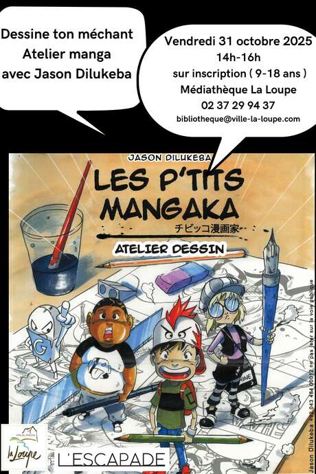 Dessine ton méchant - Atelier Manga avec Jason Dilukeba