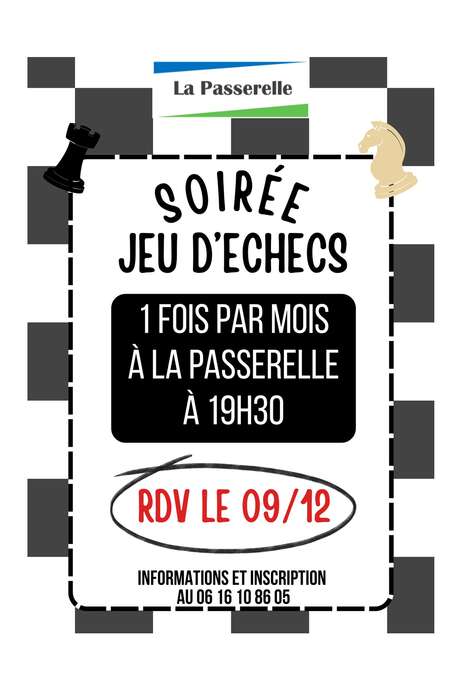 Soirée jeu d'échecs