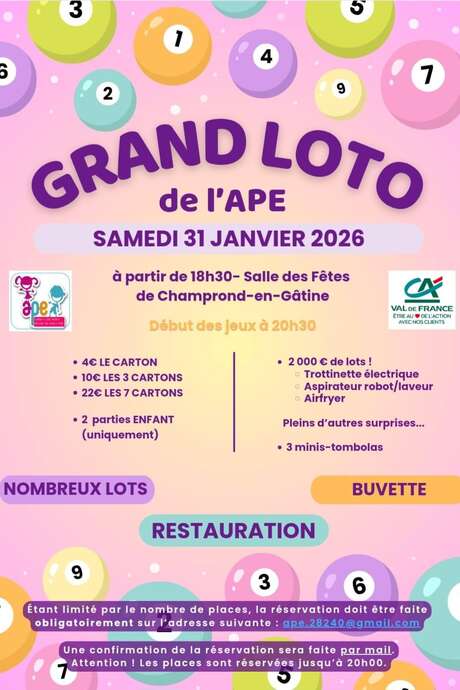 Grand loto de l'APE