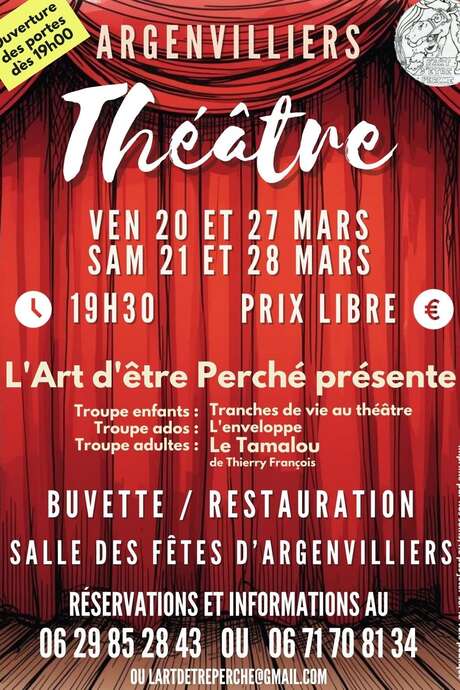 Théâtre - 4 soirées au programme