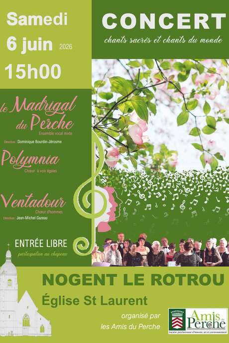 Concert de chants sacrés et du monde à l'Eglise St-Laurent