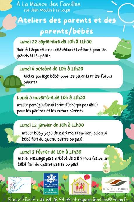 Ateliers des parents et parents/bébés
