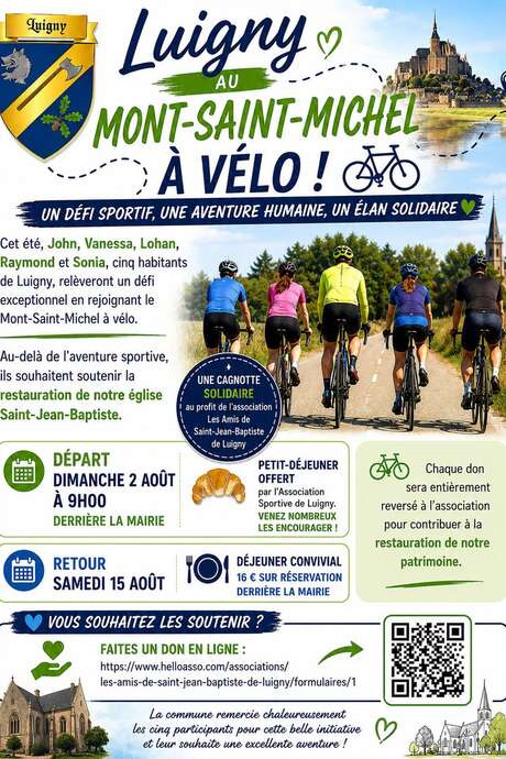 Luigny au Mont-Saint-Michel à vélo