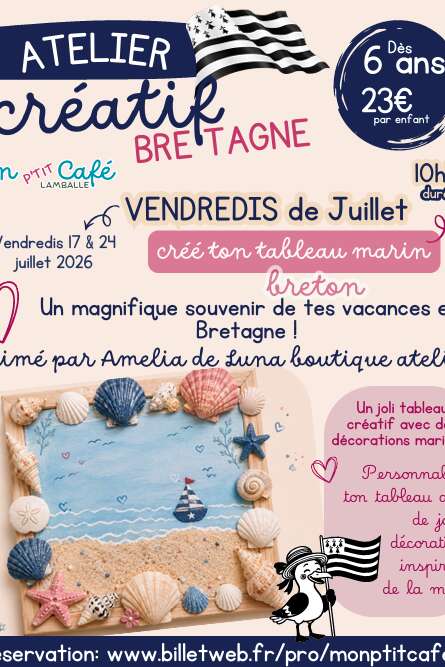 Mon P'tit Café - Atelier créatif - Tableau marin