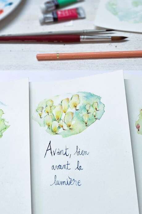 L'Eden, jardins intérieurs : introduction à l'aquarelle intuitive