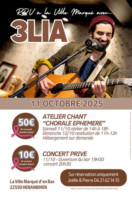 Concert 3Lia à La Ville Marqué