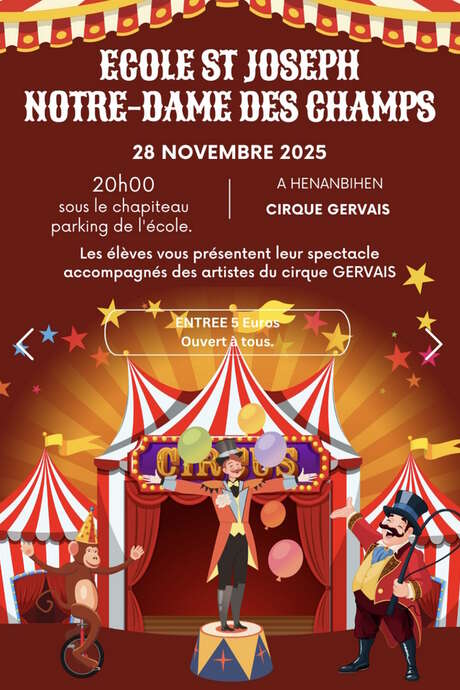 Spectacle Cirque École Saint-Joseph & Notre-Dame des Champs