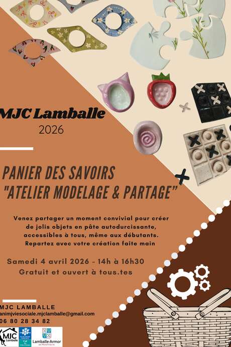 Panier des savoirs : "Atelier modelage & partage"