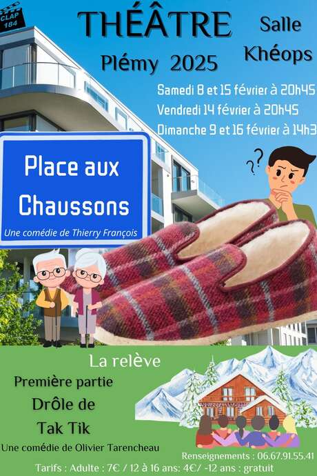 Théâtre : "Place aux chaussons"