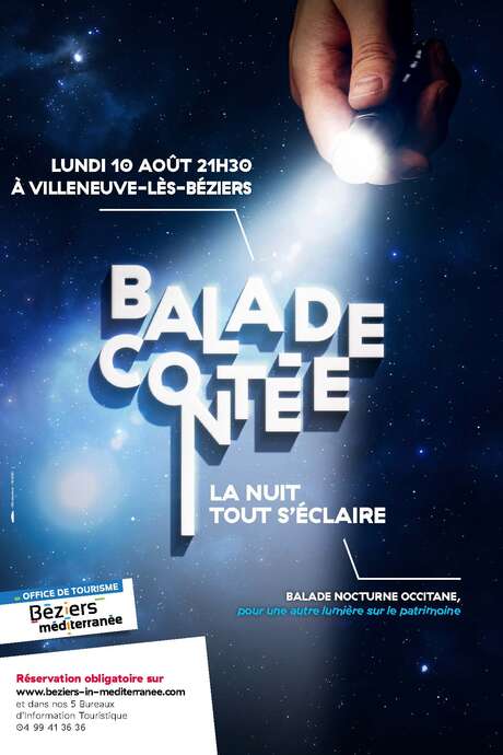 BALADE CONTÉE "LA NUIT TOUT S'ÉCLAIRE" À VILLENEUVE-LES-BÉZIERS BALADE CONTÉE "LA NUIT TOUT S'ÉCLAIRE" À VILLENEUVE-LES-BÉZIERS