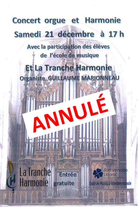 Concert orgue et Harmonie (ANNULÉ)