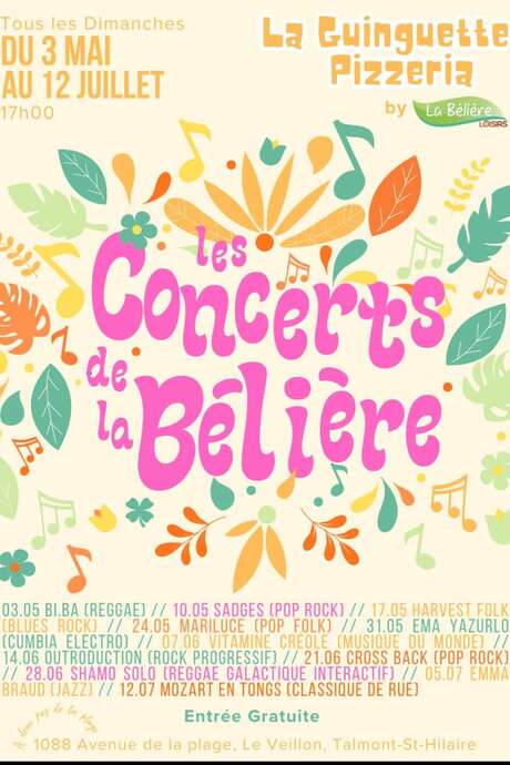 Concert de "Sadges" - Guinguette de La Bélière