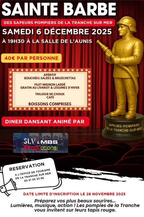 Sainte Barbe des sapeurs pompiers de La Tranche sur Mer