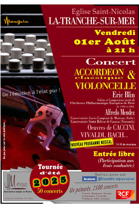 Concert accordéon classique & violoncelle