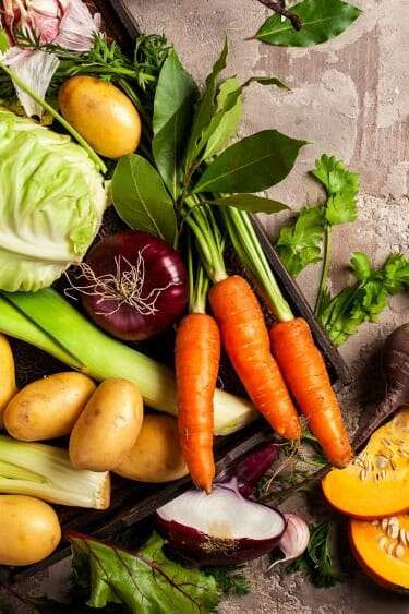 Vente de légumes aux jardins