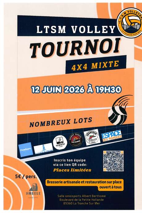 Tournois de volley 4x4 mixte