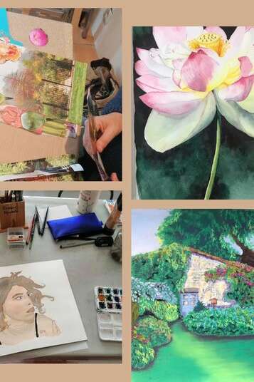 Stage peinture, pastels, aquarelle, huile