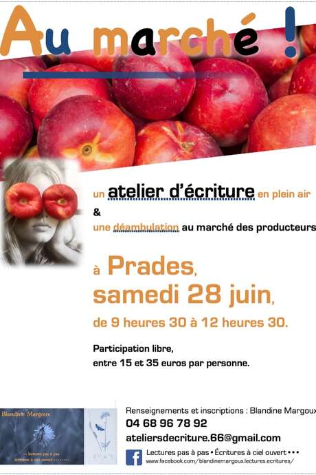 "AU MARCHÉ", ATELIER D'ÉCRITURE ITINÉRANT