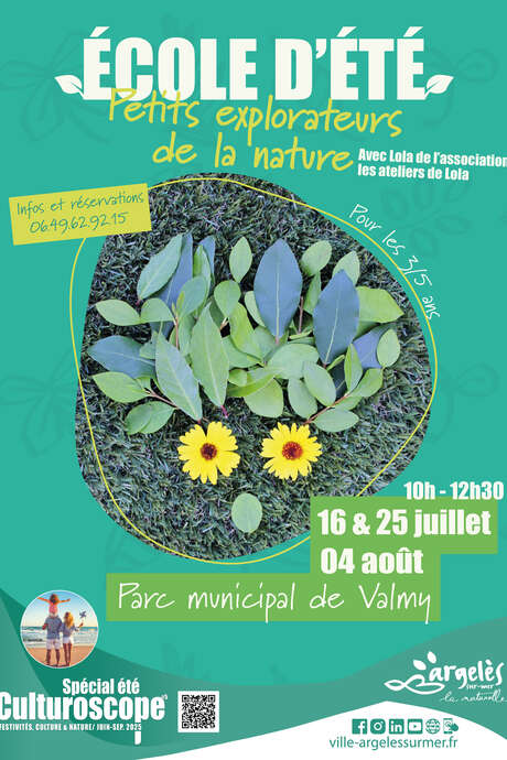 ECOLE D'ETE  : PETITS EXPLORATEURS DE LA NATURE