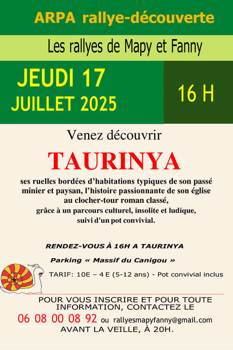 LES RALLYES DE MAPY ET FANNY: TAURINYA