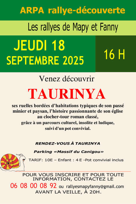 LES RALLYES DE MAPY ET FANNY: TAURINYA