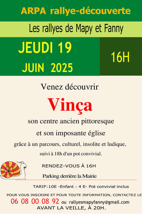 RALLYES DE MAPY ET FANNY : PARCOURS VILLAGE