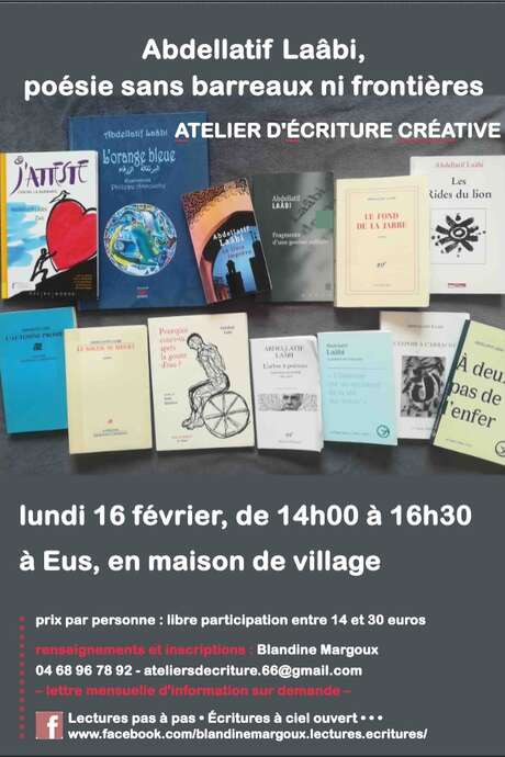 ATELIER D'ÉCRITURE : "ABDELLATIF LAÂBI, POÉSIE SANS BARREAUX NI FRONTIÈRES" À EUS