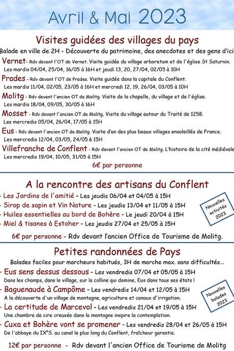 LES BALADES DU CONFLENT "LA CERTITUDE DE MARCEVOL"