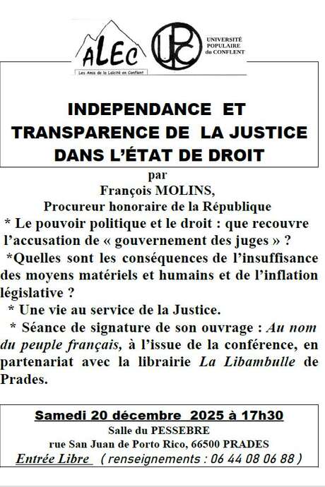 CONFÉRENCE ALEC/ UPC" L'ETAT DE DROIT"