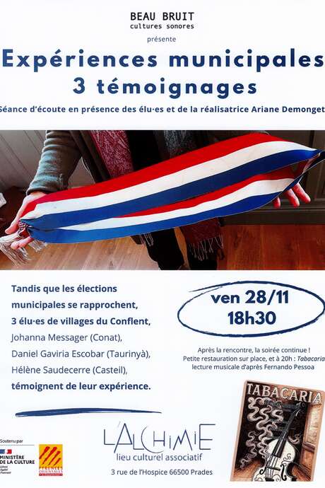 EXPÉRIENCE MUNICIPALE : TÉMOIGNAGES DE 3 ÉLUS