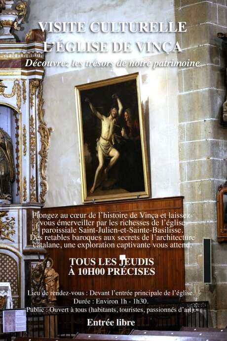 VISITE CULTURELLE DE L'ÉGLISE DE VINÇA